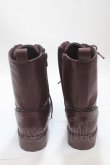 画像3: axes femme / ナポレオンレースアップブーツ M ワイン Y-25-04-17-124-AX-SH-SZ-ZY (3)