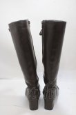 画像3: axes femme POETIQUE / レースアップロングブーツ L 茶 Y-25-04-17-125-AX-SH-SZ-ZY (3)