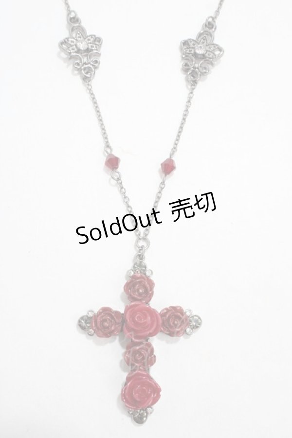 画像1: axes femme / ローズロザリオネックレス  アンティークシルバー Y-25-04-17-019-AX-AC-SZ-ZY (1)