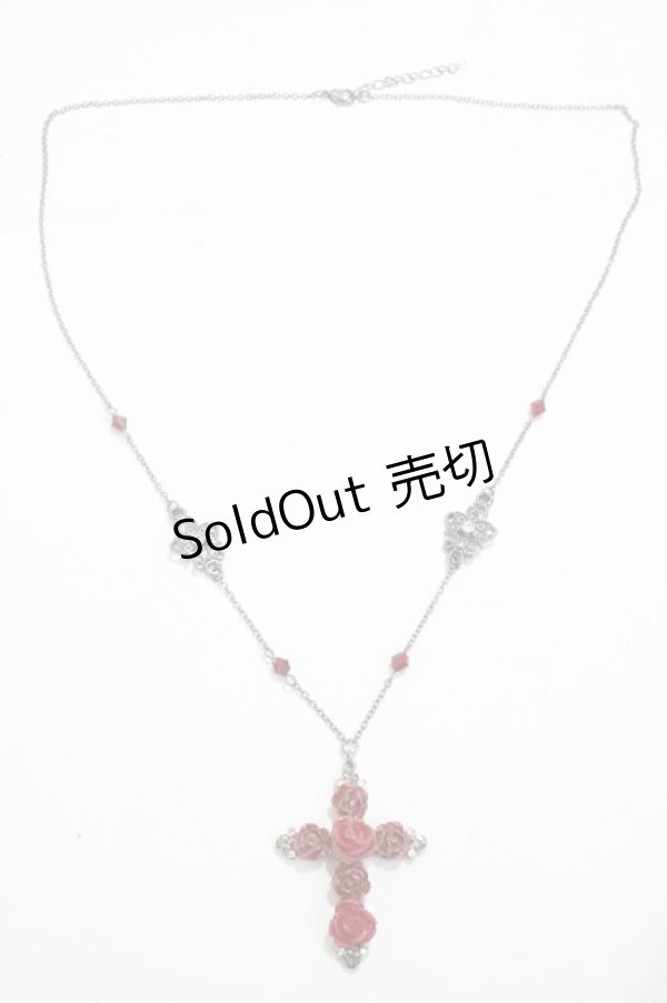 画像2: axes femme / ローズロザリオネックレス  アンティークシルバー Y-25-04-17-019-AX-AC-SZ-ZY (2)
