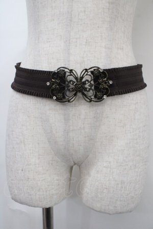 画像: axes femme / 蝶ｘ薔薇バックルベルト  ブラウン Y-25-04-17-024-AX-AC-SZ-ZY