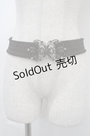画像: axes femme / 蝶ｘ薔薇バックルベルト  ブラウン Y-25-04-17-024-AX-AC-SZ-ZY