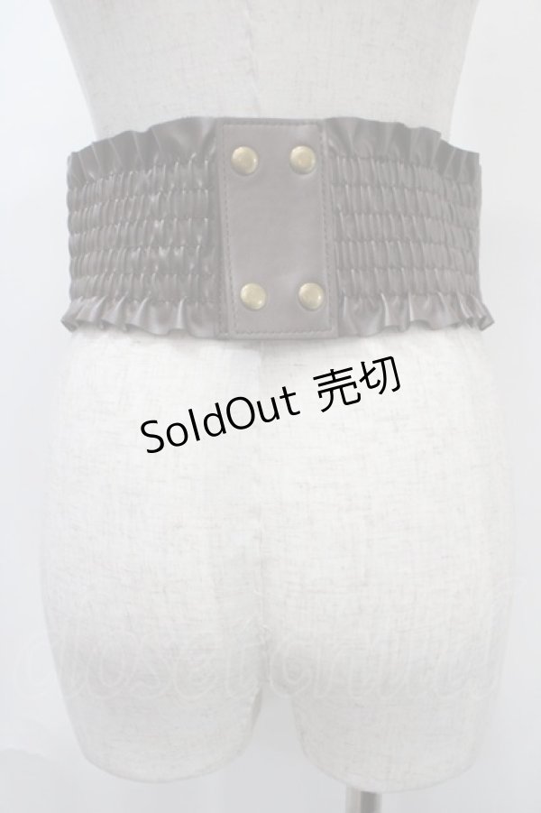 画像2: axes femme / レースアップコルセットベルト  茶 Y-25-04-17-025-AX-ZA-SZ-ZY (2)