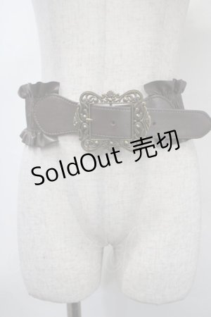 画像: axes femme / クラシカルバックルゴムベルト  茶 Y-25-04-17-030-AX-ZA-SZ-ZY