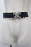 画像1: axes femme / 蝶バックル雑材ベルト  シルバー Y-25-04-17-032-AX-ZA-SZ-ZY (1)