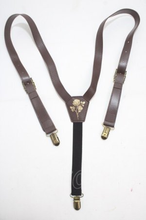 画像: axes femme / G額縁バックルサスペンダー  ブラウン Y-25-04-17-050-AX-BL-SZ-ZY