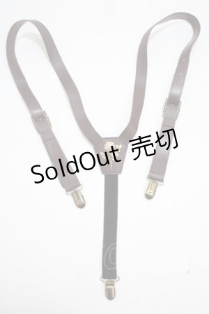 画像: axes femme / G額縁バックルサスペンダー  ブラウン Y-25-04-17-050-AX-BL-SZ-ZY