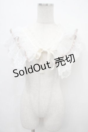 画像: axes femme / マルチＷＡＹレース付け襟  キナリ Y-25-04-17-058-AX-ZA-SZ-ZY