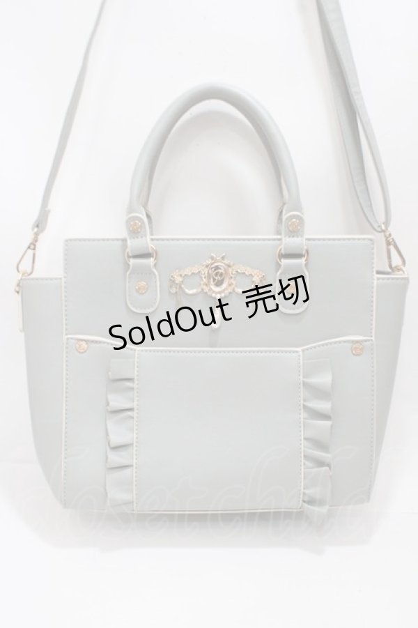 画像1: axes femme POETIQUE / ロココビジュー金具バッグ 230×325×100mm グリーン Y-25-04-17-060-AX-BG-SZ-ZY (1)