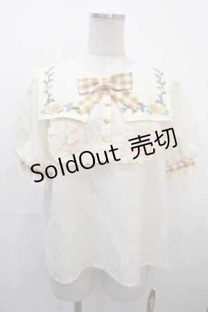 画像: Doll Paradise / 檸檬物語刺繍ブラウス 1 生成り Y-25-04-20-007-LO-BL-SZ-ZY