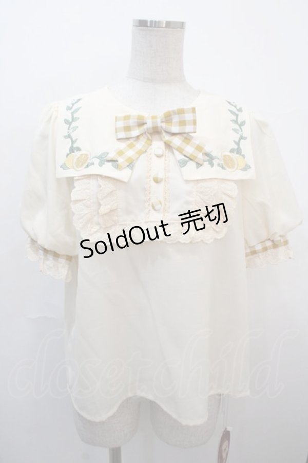 画像1: Doll Paradise / 檸檬物語刺繍ブラウス 1 生成り Y-25-04-20-007-LO-BL-SZ-ZY (1)