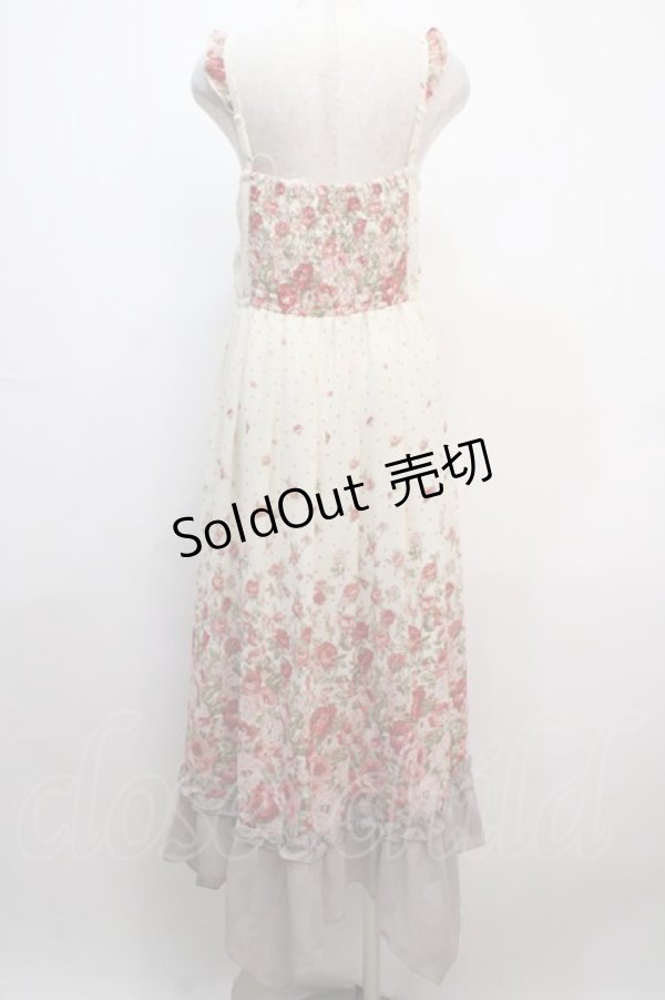 画像2: axes femme / 薔薇柄マキシワンピース M 生成り Y-25-04-20-073-AX-OP-SZ-ZY (2)