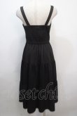画像2: axes femme POETIQUE / スカラップ刺繍キャミワンピース M 黒 Y-25-04-20-074-AX-OP-SZ-ZY (2)