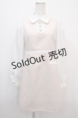 画像: evelyn / ビジューレース襟ワンピース  ピンク Y-25-04-20-081-LO-OP-SZ-ZY