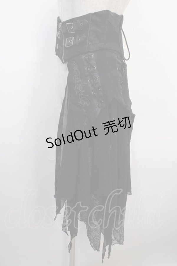 画像3: Ozz Croce / コルセットスカート  黒 Y-25-04-20-094-OO-SK-SZ-ZY (3)