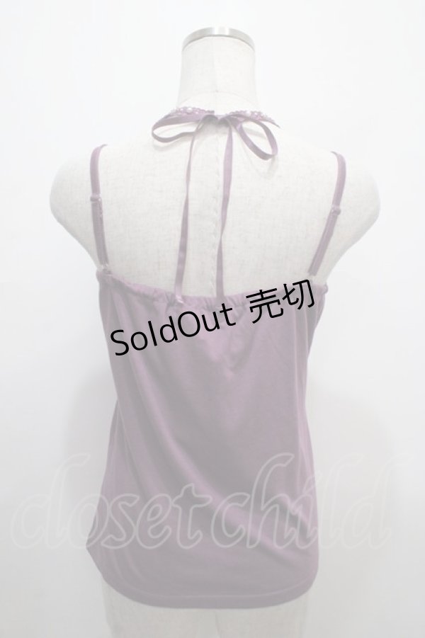 画像2: axes femme / ストラップビジューキャミ M パープル Y-25-04-20-001-AX-TO-SZ-ZY (2)