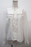 画像1: Amavel / Rosary レースフリルブラウス F ボルドー Y-25-04-20-012-CA-BL-SZ-ZY (1)