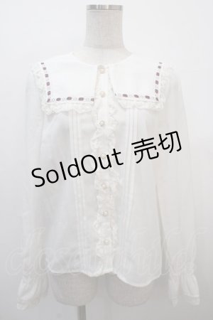 画像: Amavel / Rosary レースフリルブラウス F ボルドー Y-25-04-20-012-CA-BL-SZ-ZY