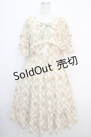 画像: axes femme kawaii / クラシックローズワンピース  イエロー Y-25-04-20-116-AX-OP-SZ-ZY