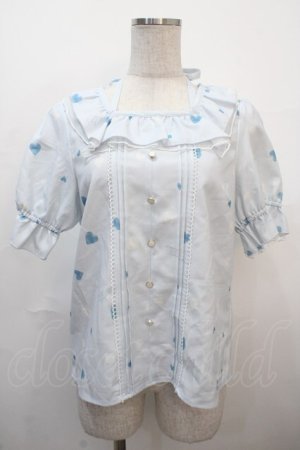 画像: Amavel / Topping Heart Sugarフリルブラウス F サックス Y-25-04-20-013-CA-BL-SZ-ZY