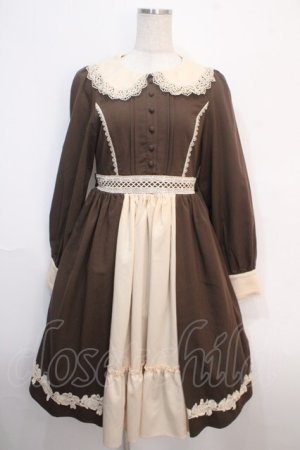 画像: axes femme kawaii / 童話の小公女ワンピース  ブラウン Y-25-04-20-119-AX-OP-SZ-ZI