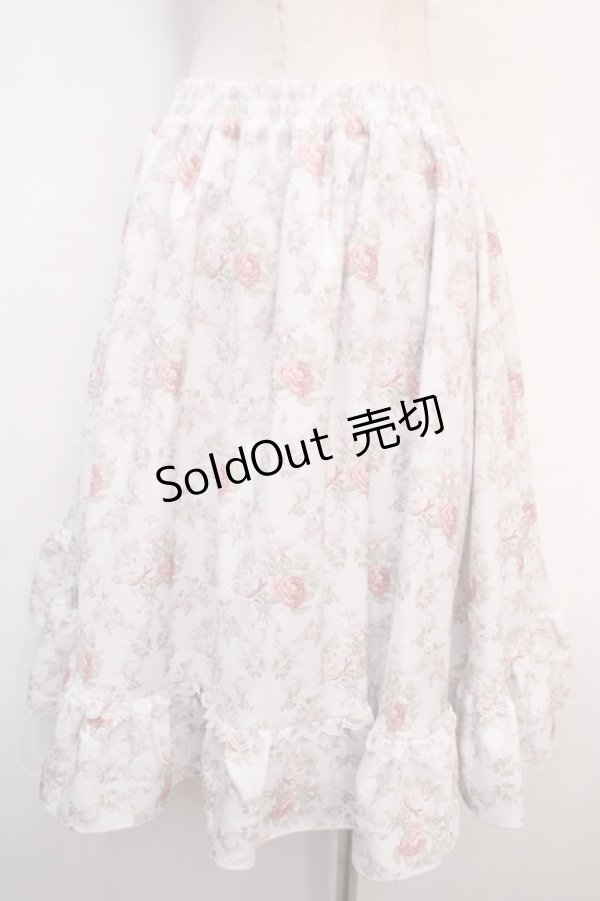 画像2: mellfy memory / Princess Rococo Rose lace スカート M/LONG ピンク Y-25-04-20-125-LO-SK-SZ-ZY (2)