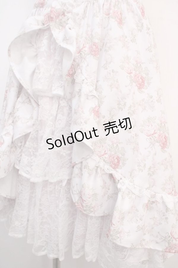 画像3: mellfy memory / Princess Rococo Rose lace スカート M/LONG ピンク Y-25-04-20-125-LO-SK-SZ-ZY (3)