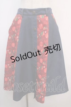画像: axes femme POETIQUE / コカコーラ切替スカート  赤 Y-25-04-20-130-AX-SK-SZ-ZI