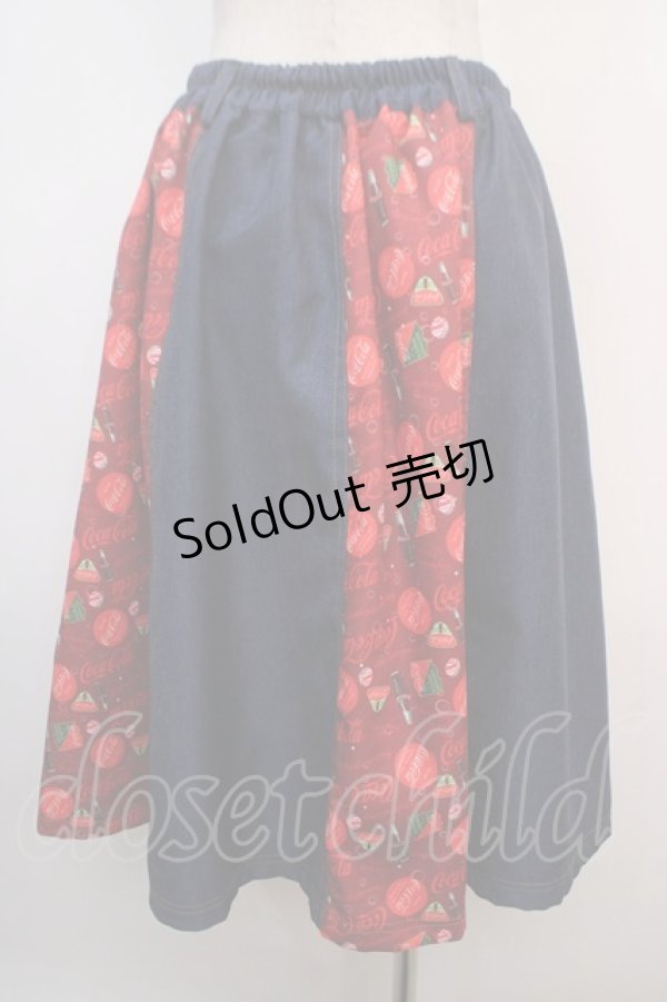画像2: axes femme POETIQUE / コカコーラ切替スカート  赤 Y-25-04-20-130-AX-SK-SZ-ZI (2)
