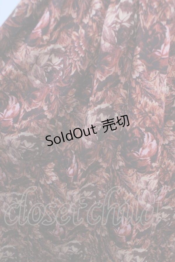 画像3: axes femme NOSTALGIE / ヴィンテージフラワー柄スカート F 赤 Y-25-04-20-135-AX-SK-SZ-ZT140 (3)