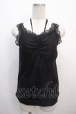 画像1: axes femme / 3WAY総レースタンクトップ F 黒 Y-25-04-20-003-AX-TO-SZ-ZY (1)
