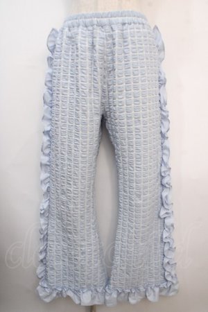 画像: Candy Stripper / POCOPOCO CHECK FRILL パンツ 2 サックス Y-25-04-20-146-PU-PA-SZ-ZY