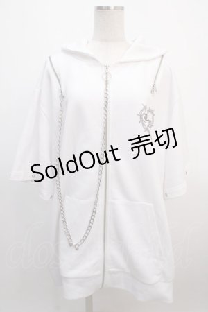 画像: TRAVAS TOKYO / チェーン付きくま耳パーカー  白 Y-25-04-20-048-PU-TO-SZ-ZY