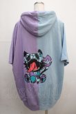 画像2: NieR Clothing / バイカラーパーカー  ラベンダー×サックス Y-25-04-20-049-PU-TO-SZ-ZY (2)
