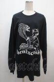 画像1: MILKBOY / SNAKE BOY L.S. TEE  ブラック Y-25-04-20-050-MB-TO-SZ-ZY (1)