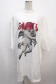 画像1: MILKBOY / SAINTS TEE  ホワイト Y-25-04-20-053-MB-TS-SZ-ZY (1)