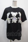 画像1: yaponskii / よだれベアTシャツ 2 ブラック Y-25-04-20-056-PU-TO-SZ-ZY (1)