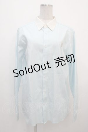 画像: Franche Lippee / うさぎ刺繍シャツ L サックス Y-25-04-20-061-LO-BL-SZ-ZY