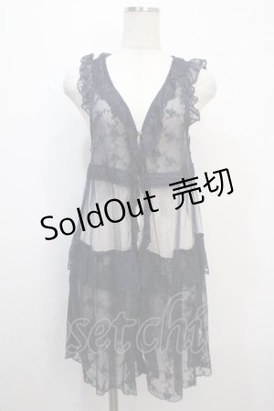 画像: axes femme / フェミニンレースジレ M 紺 Y-25-04-20-065-AX-TO-SZ-ZI