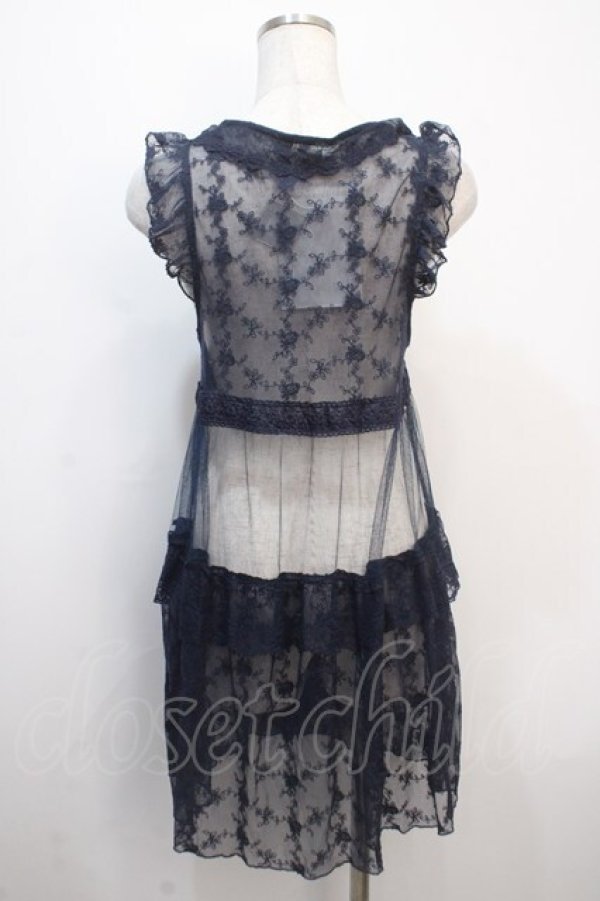 画像2: axes femme / フェミニンレースジレ M 紺 Y-25-04-20-065-AX-TO-SZ-ZY (2)