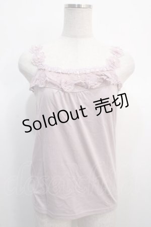 画像: axes femme / お花ストラップキャミ   Y-25-04-21-006-AX-TO-SZ-ZY