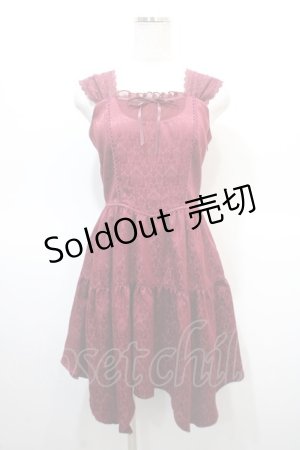 画像: axes femme POETIQUE / オディールビスチェミニワンピース  ワイン Y-25-04-21-055-AX-OP-SZ-ZY