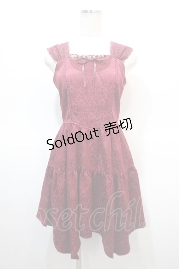 画像1: axes femme POETIQUE / オディールビスチェミニワンピース  ワイン Y-25-04-21-055-AX-OP-SZ-ZY (1)