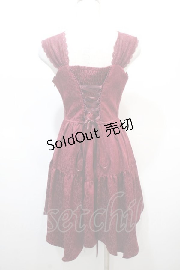 画像2: axes femme POETIQUE / オディールビスチェミニワンピース  ワイン Y-25-04-21-055-AX-OP-SZ-ZY (2)