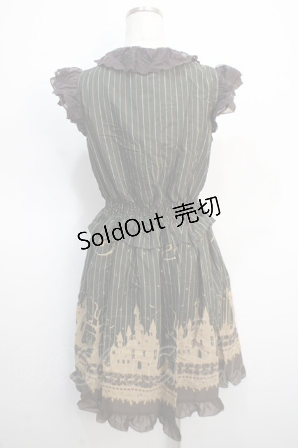 画像2: axes femme POETIQUE / ハロウィンメルヘン柄ワンピース M Dグリーン Y-25-04-21-059-AX-OP-SZ-ZY (2)