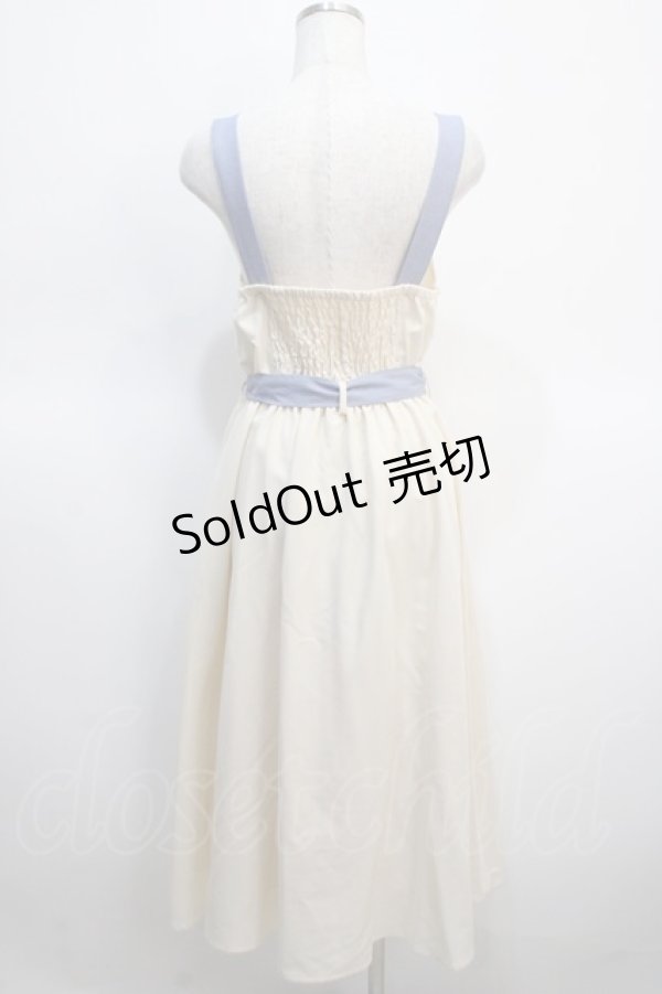 画像2: axes femme / リボンフラワー刺繍ジャンスカ  キナリ Y-25-04-21-060-AX-OP-SZ-ZY (2)