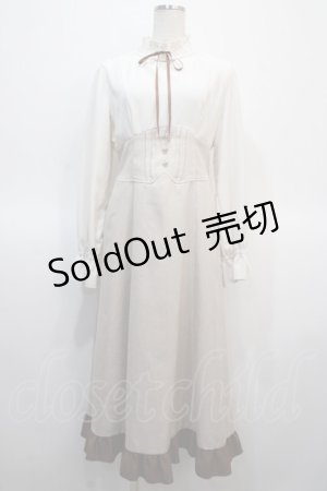 画像: axes femme / ハイウエストドッキングワンピース  キナリ Y-25-04-21-066-AX-OP-SZ-ZY