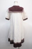画像2: Amavel / セーラーカットワンピース F ボルドー Y-25-04-21-070-CA-OP-SZ-ZY (2)