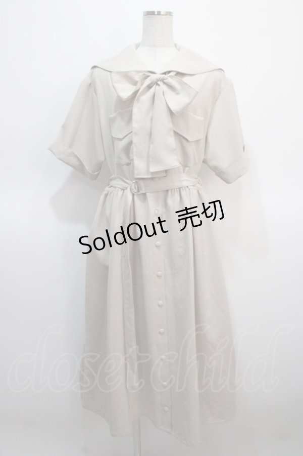 画像1: Physical Drop / セーラーワンピース  ベージュ Y-25-04-21-084-LO-OP-SZ-ZY (1)