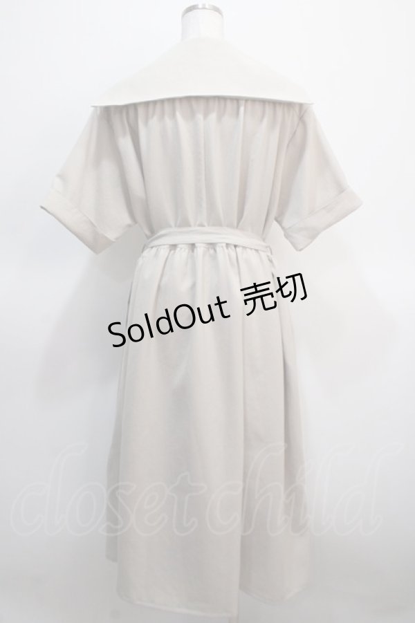 画像2: Physical Drop / セーラーワンピース  ベージュ Y-25-04-21-084-LO-OP-SZ-ZY (2)